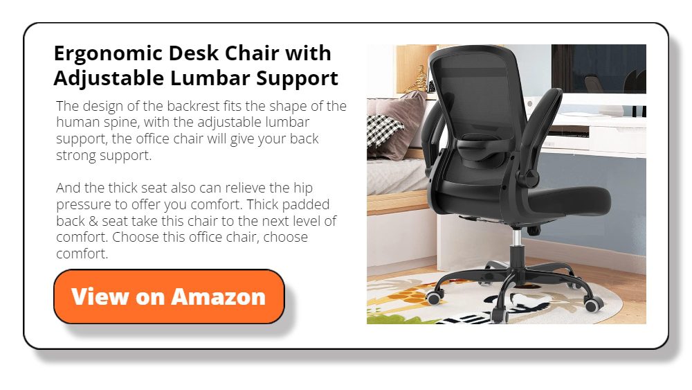 Ergonomic Desk Chair with Adjustable Lumbar Support