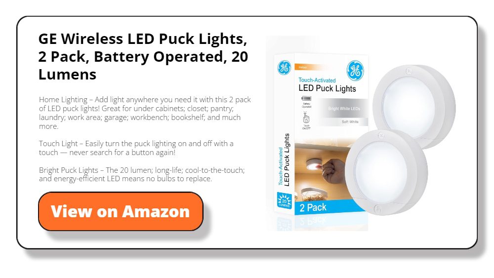 GE Wireless LED Puck Lights