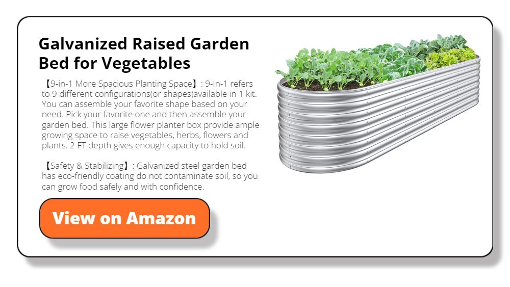 Galvanized Raised Garden Bed for Vegetables
