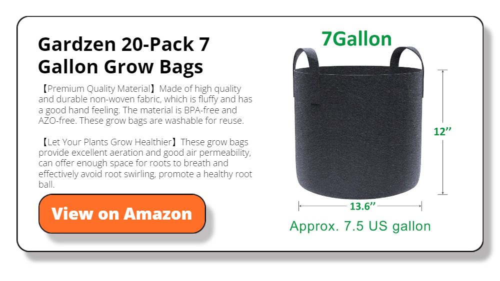 Gardzen 20-Pack 7 Gallon Grow Bags