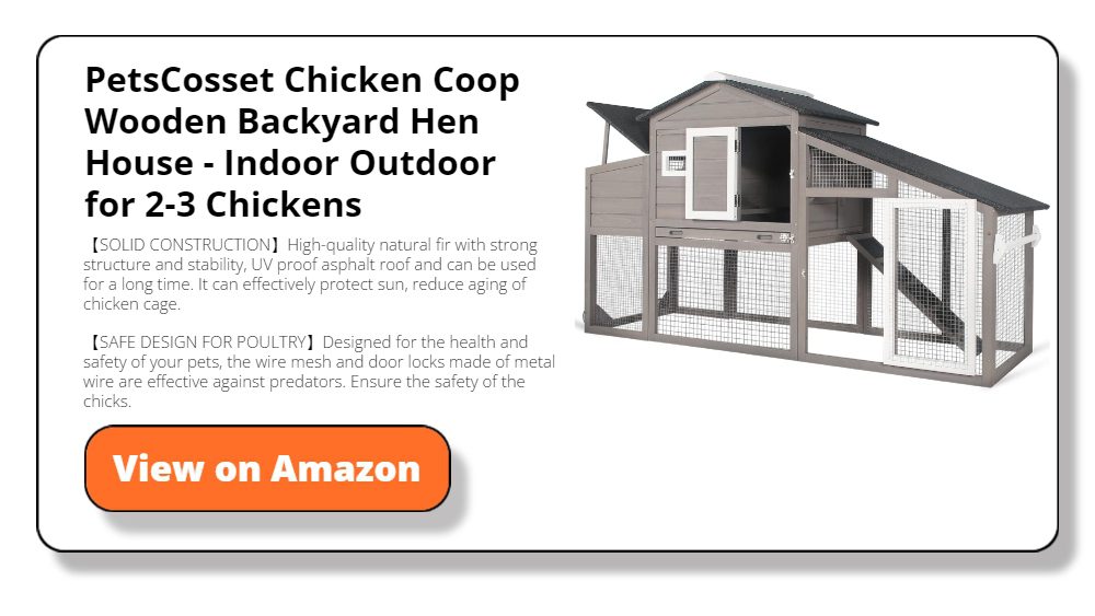 PetsCosset Chicken Coop Wooden Backyard Hen House