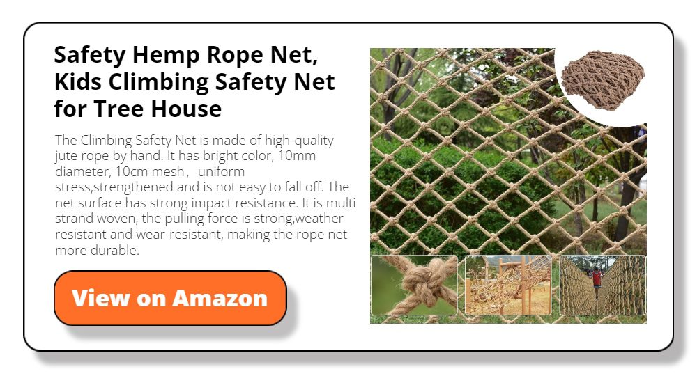 Safety Hemp Rope Net Kids Climbing Safety Net Tree House