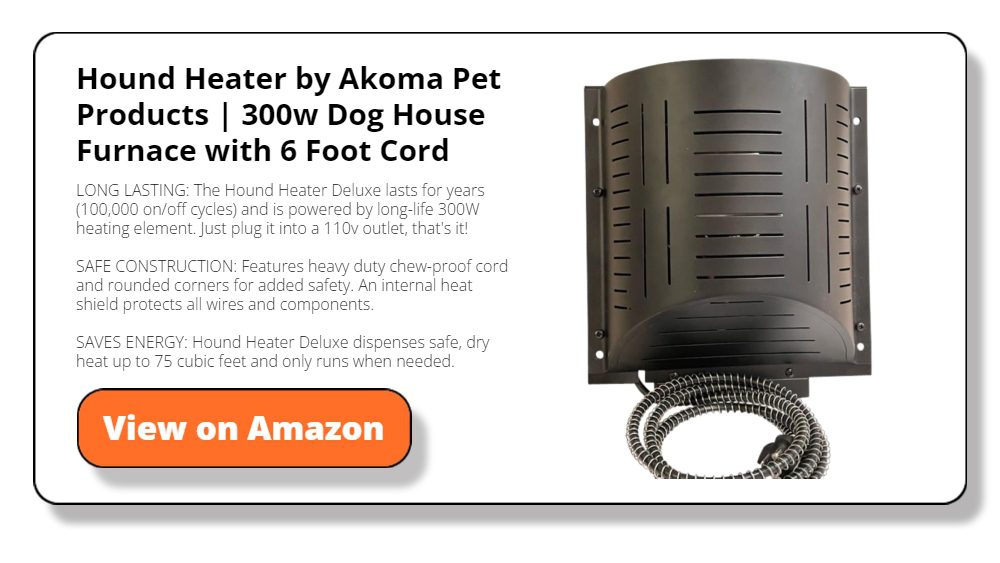 Hound Heater by Akoma Pet Products | 300w Dog House Furnace with 6 Foot Cord