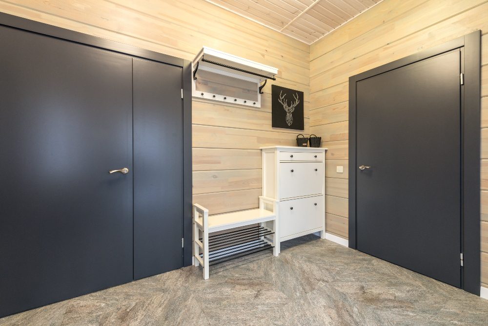 An image of a mud room entry area.