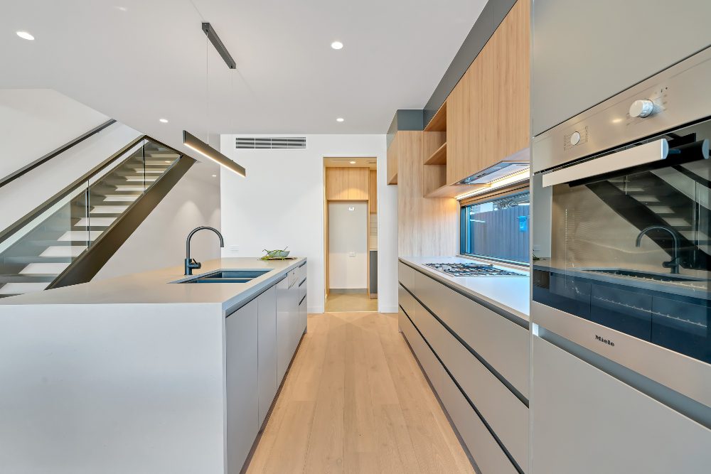 An image of a modernized kitchen.