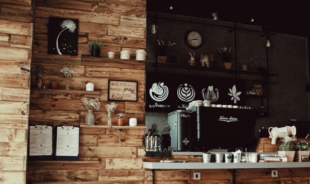 An image of a coffee bar.