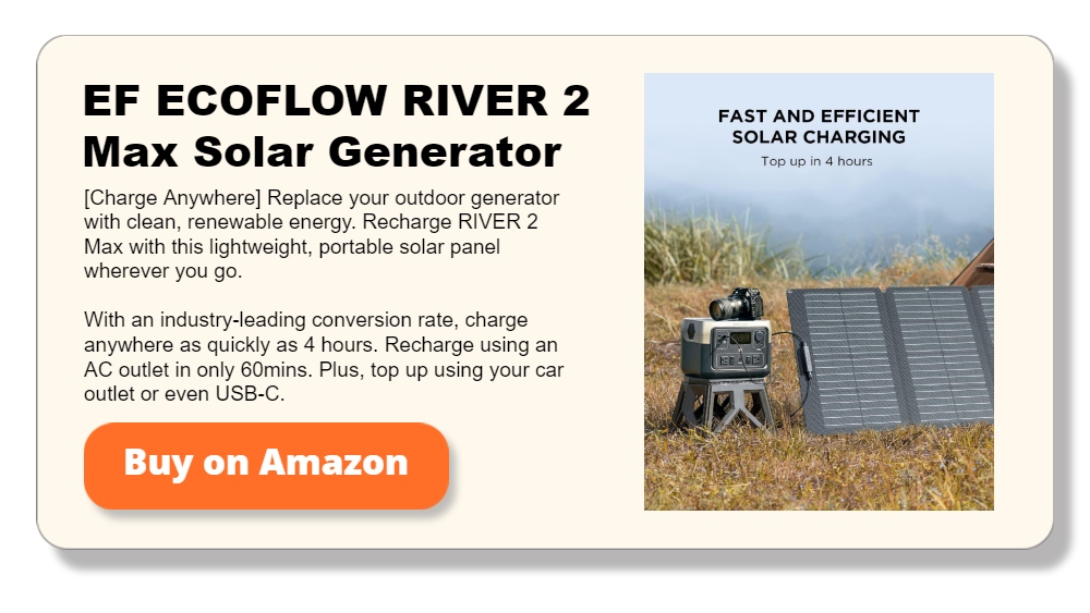 EF ECOFLOW RIVER 2 Max Solar Generator