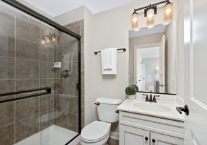 One of the best small bathroom ideas is to use wall towel racks.