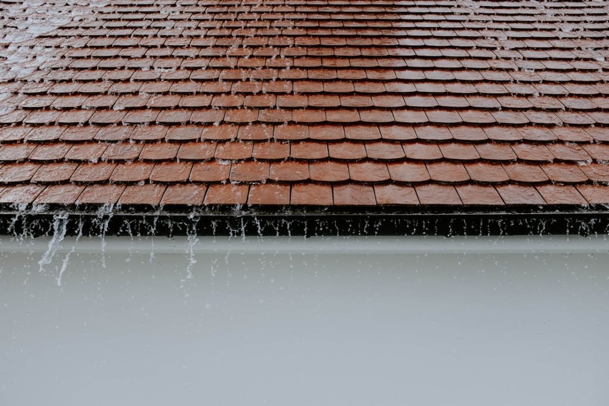 Gutter failing in heavy rain