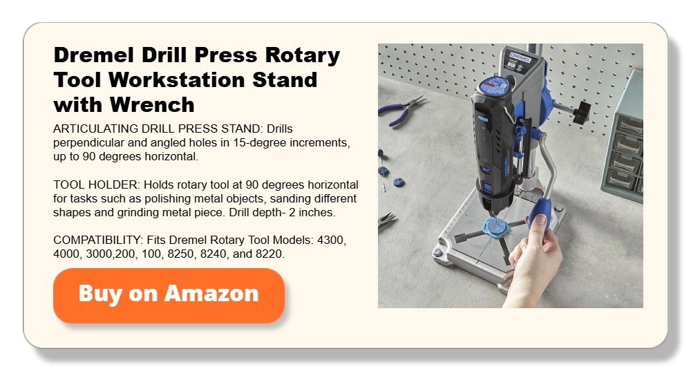 Dremel Drill Press Rotary Tool Workstation Stand with Wrench