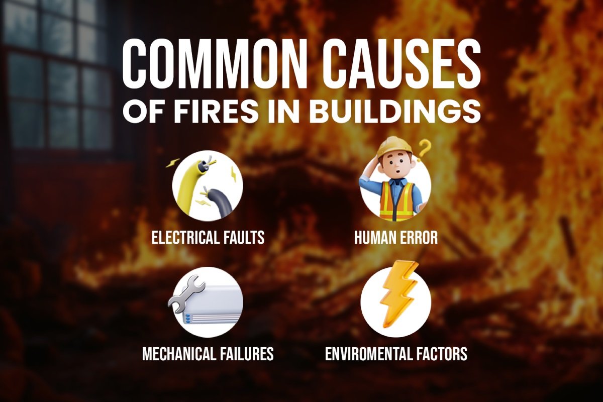 Common causes of fires in buildings