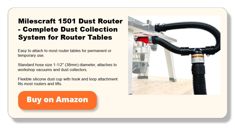 Milescraft 1501 Dust Router - Complete Dust Collection System for Router Tables