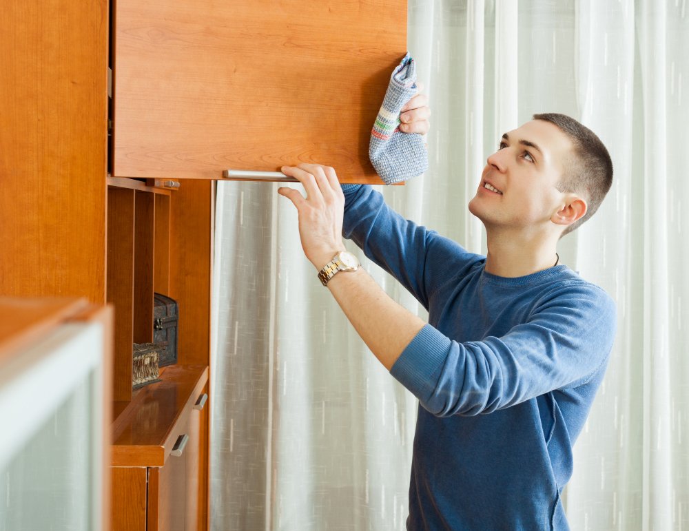 Update older style cabinets with a vibrant paint color