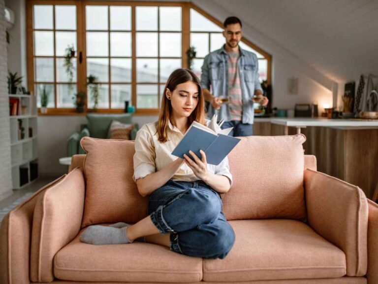 An image of a Gen Z couple for an article about boosting Gen Z mental health with remodeling.