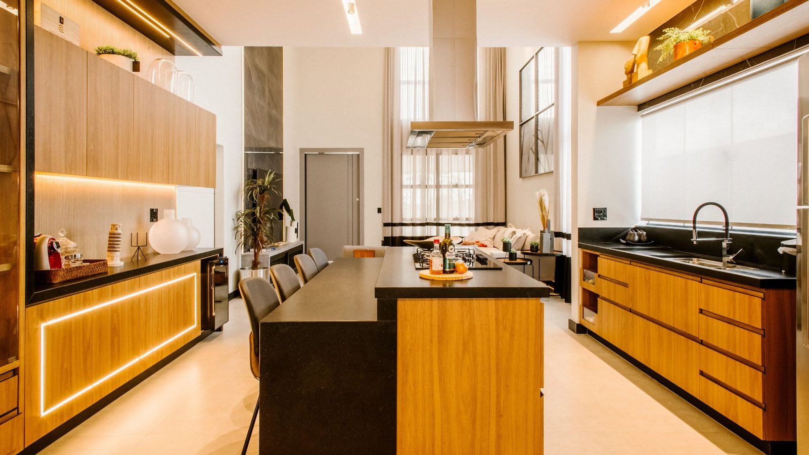 An image of a modular kitchen.