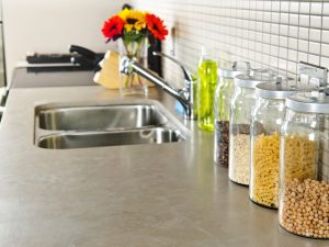 An image of soapstone countertops.