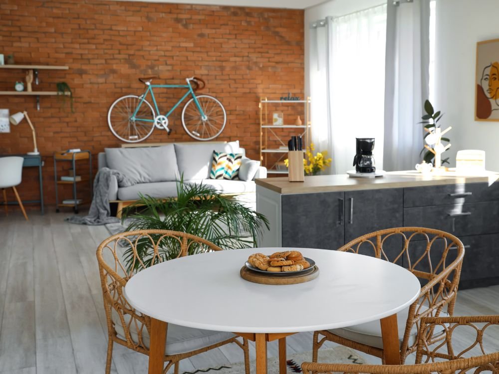 An image of a living area within a studio apartment.