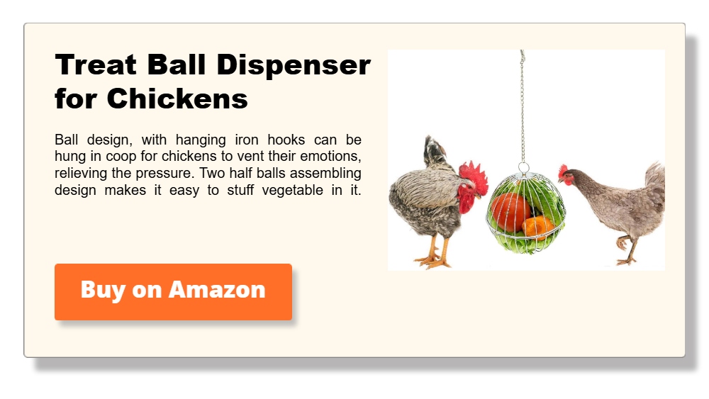 Treat Ball Dispenser for Chickens