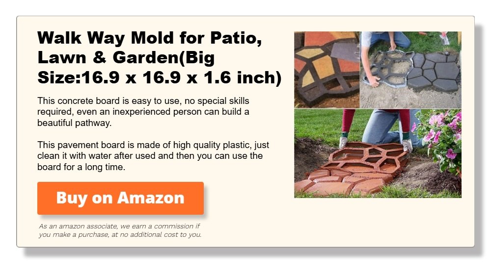 Walk Way Mold for Patio, Lawn & Garden(Big Size_16.9 x 16.9 x 1.6 inch)