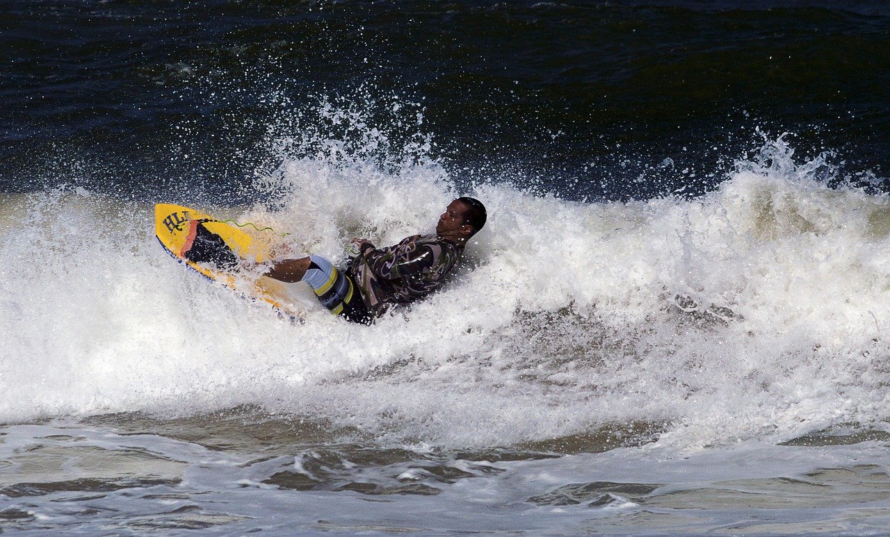 Body surfing in Maui