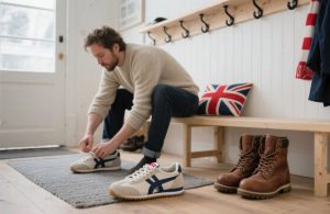 An image of a DIYer wearing comfortable shoes.