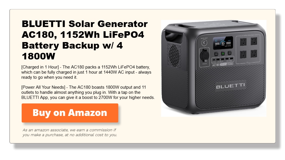 BLUETTI Solar Generator AC180