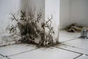 A severe instance of mold from water leakage.