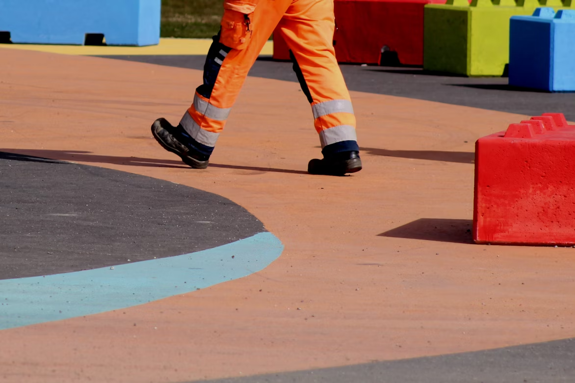 An image of a person wearing full protective gear.
