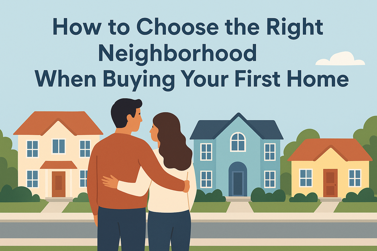 How to choose the right neighborhood for your first home.