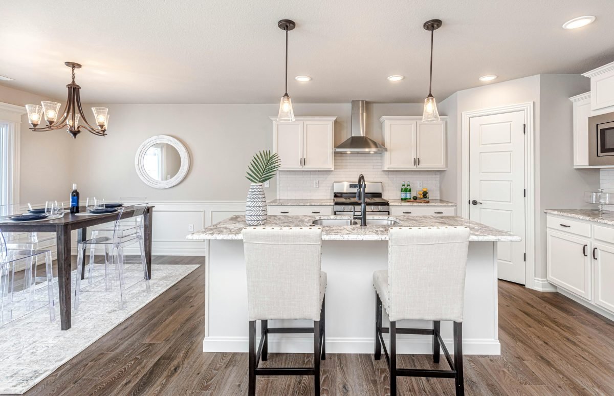 A nicely remodelled kitchen