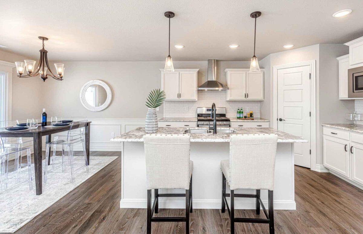 A nicely remodelled kitchen
