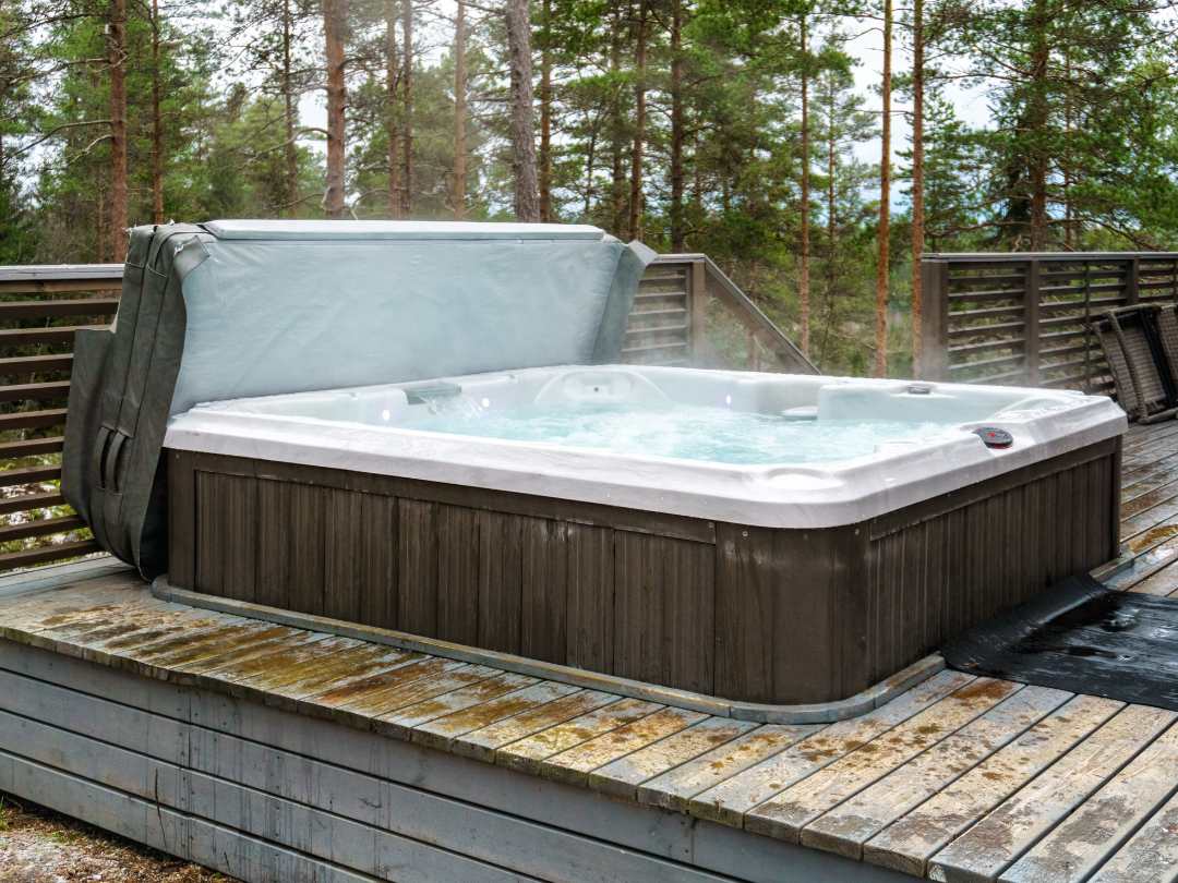 A large, family sized hot tub.