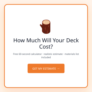 Deck Cost Calculator: What You'll Actually Pay to Build