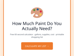 How Much Paint Do You Need? A Calculator That Actually Adds It Up